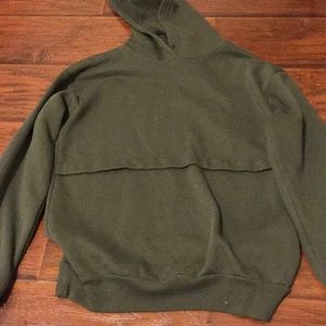 dark green hoodie
